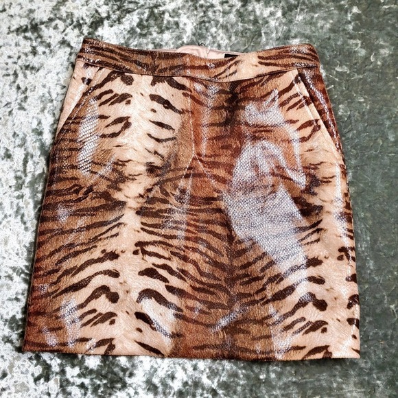 Bardot Alexis Animal Brown Skirt - Picture 2 of 11